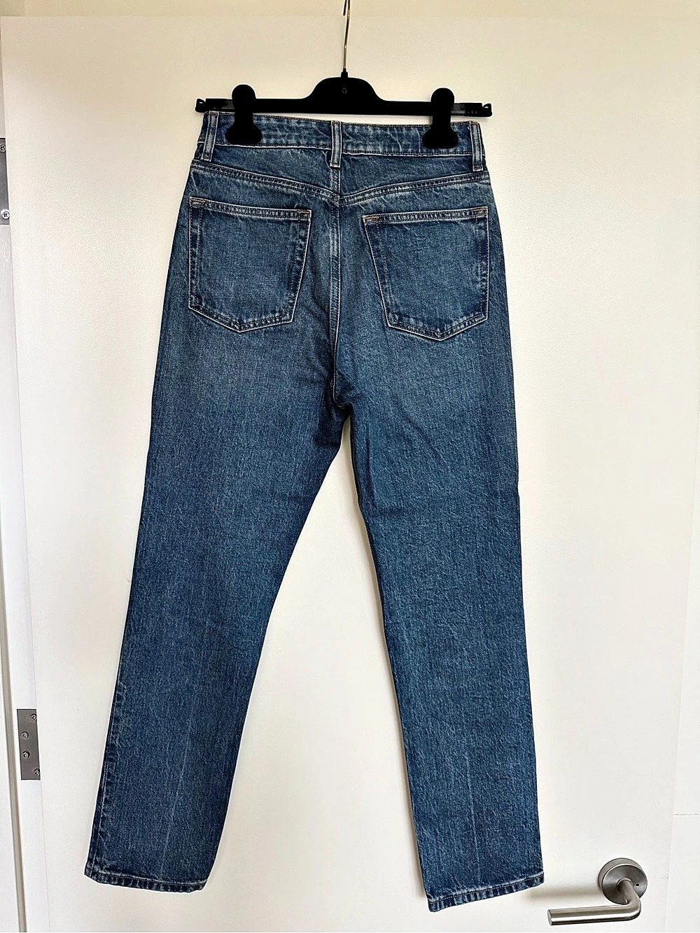 Reformation Liza Ultra High Rise Straight Jeans Blue Waist 27 - Picture 3 of 6